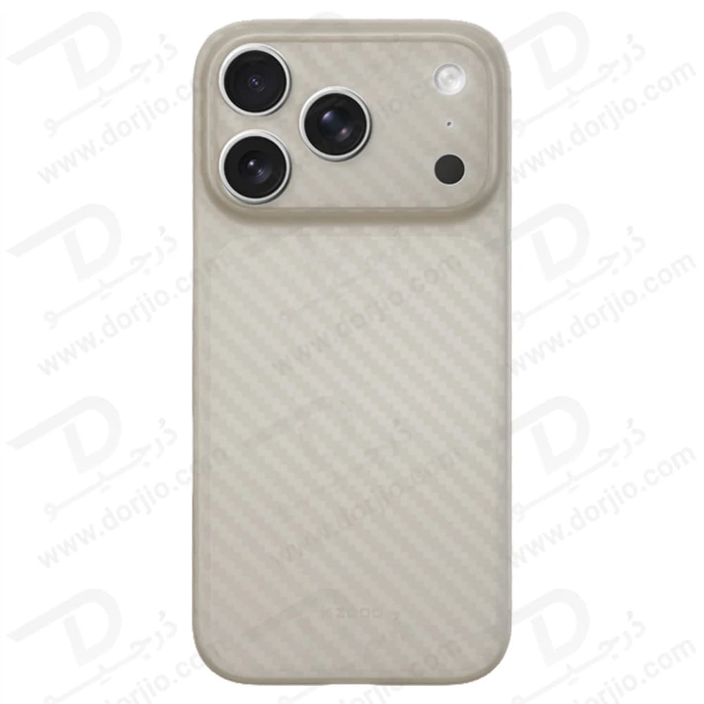 قاب محافظ کربنی iPhone 17 Pro مدل Air Carbons مارک KZDOO — تصویر ۳