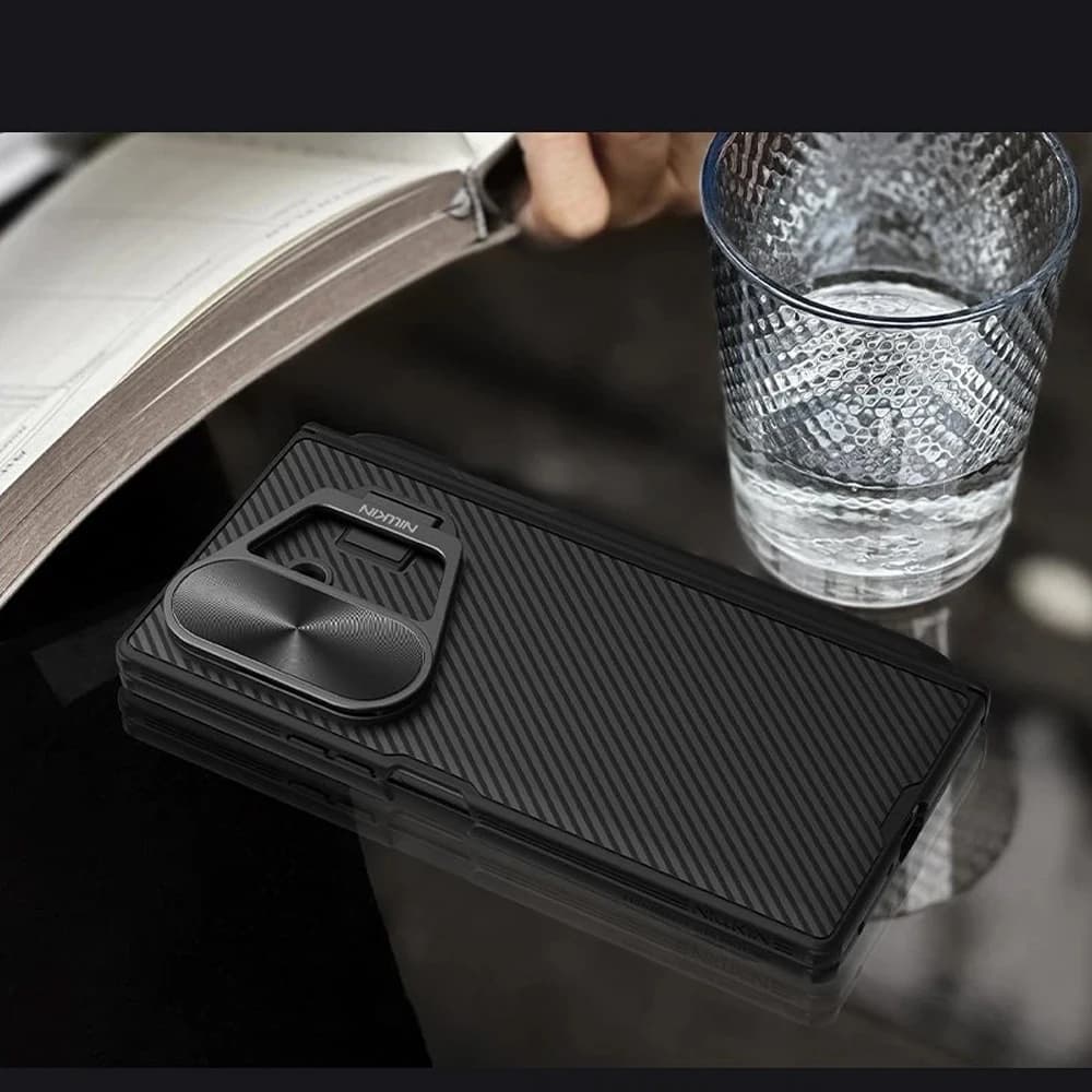 گارد کمرا استند فلزی قلم دار Samsung Galaxy Z Fold 7 مارک نیلکین مدل Camshield Prop — تصویر ۵