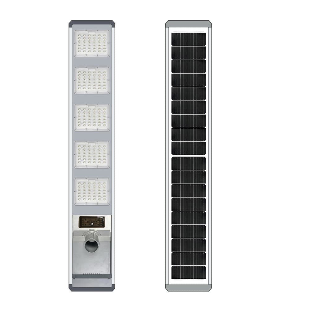 چراغ خیابانی خورشیدی 500 وات، برند Newsky، مدل JD-H500