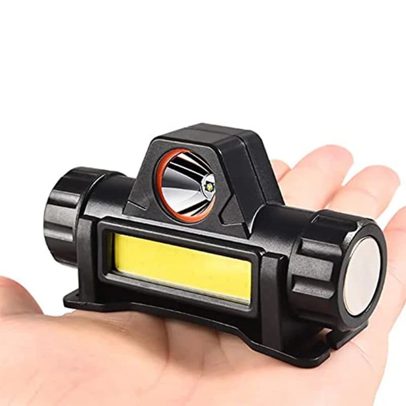 چراغ پیشانی مگنتی ۵ وات 2 لامپ شارژی Head Lamp — تصویر ۴