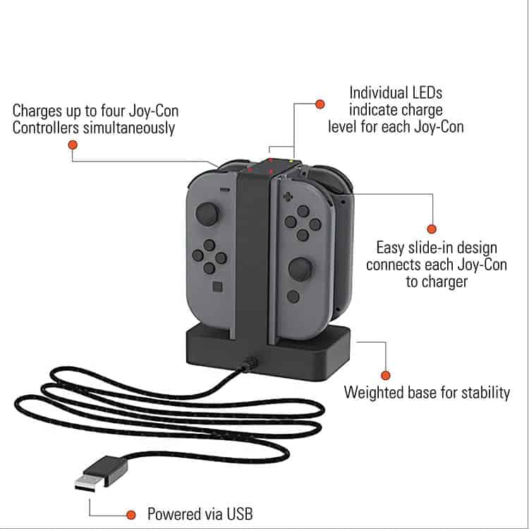 پایه شارژ جوی کان PowerA مدل GNSA-POW103 مخصوص Nintendo Switch — تصویر ۷