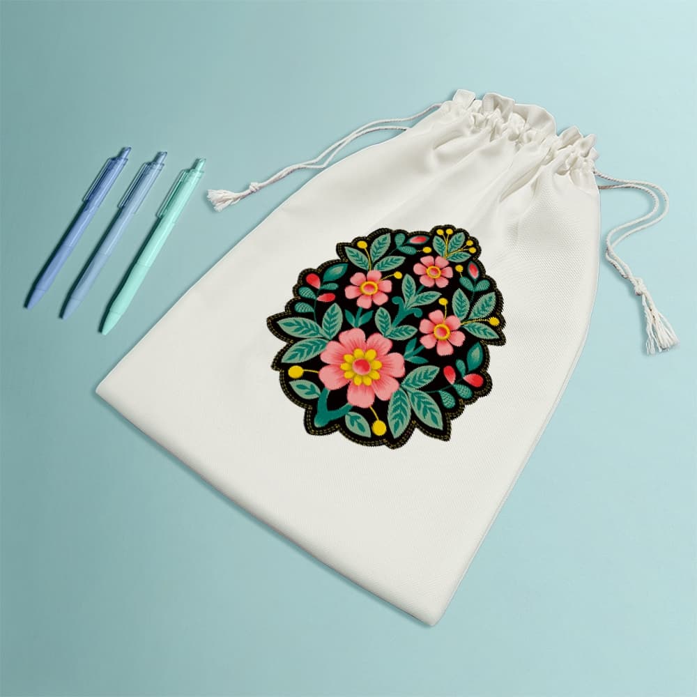 کیسه نظم دهنده گلدوزی گل — تصویر ۸