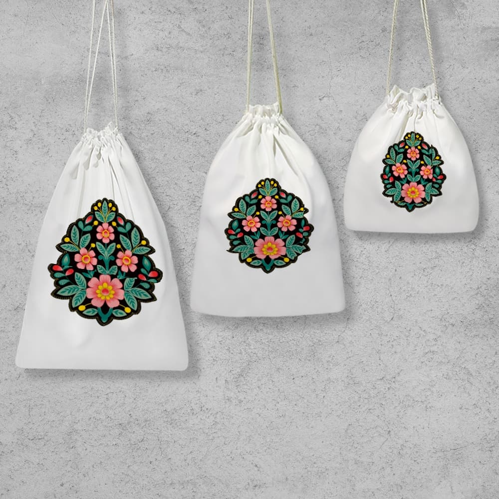 کیسه نظم دهنده گلدوزی گل — تصویر ۳