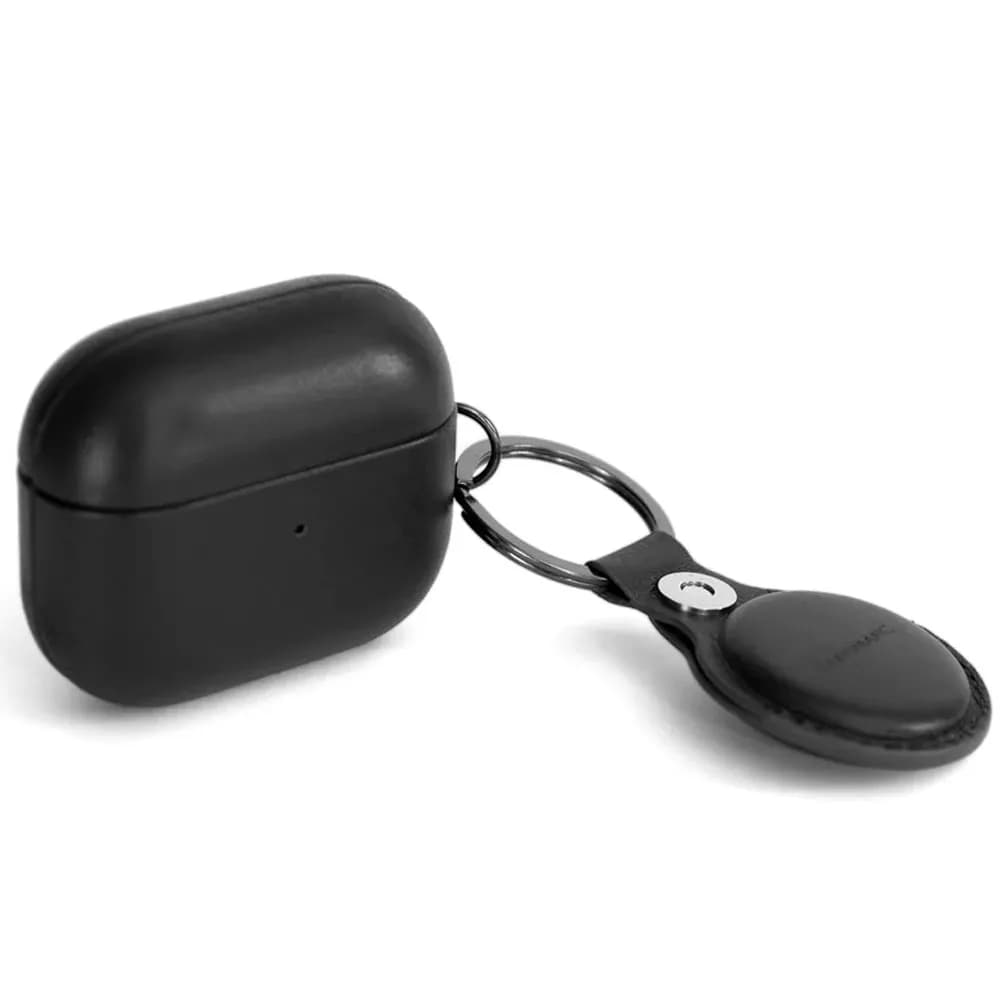 کاور ایرپاد چرمی Sandmarc Leather Edition – AirPods Pro Case Black — تصویر ۳