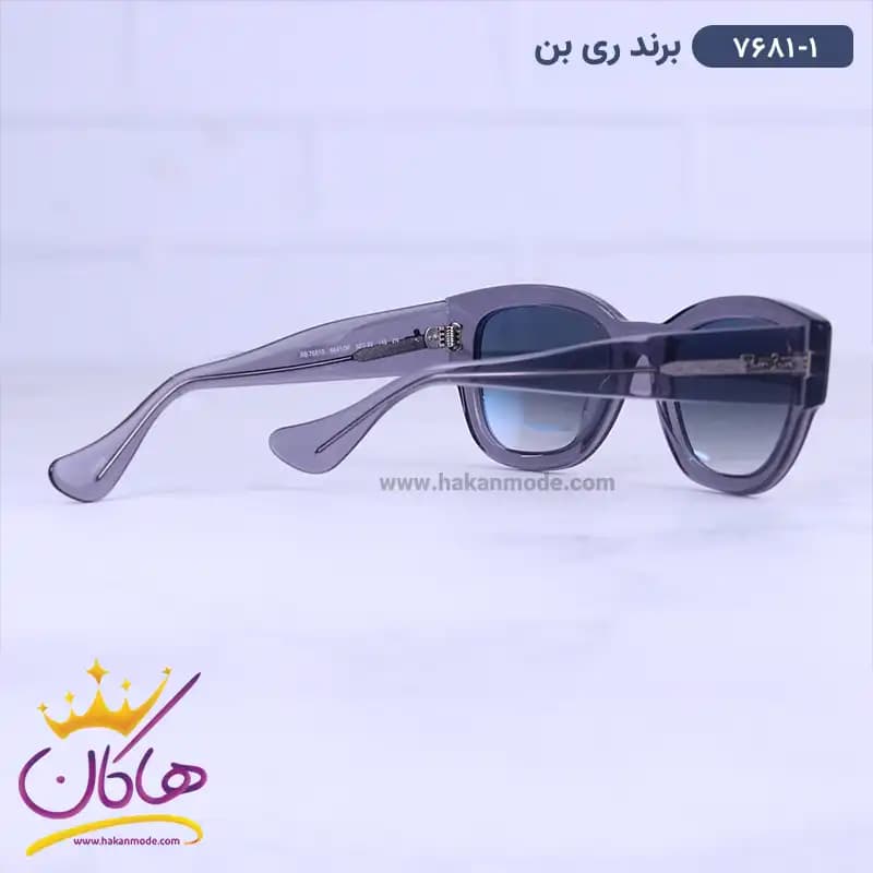 عینک ری بن زنانه دودی آنتی رفلکس 7681/1 — تصویر ۳