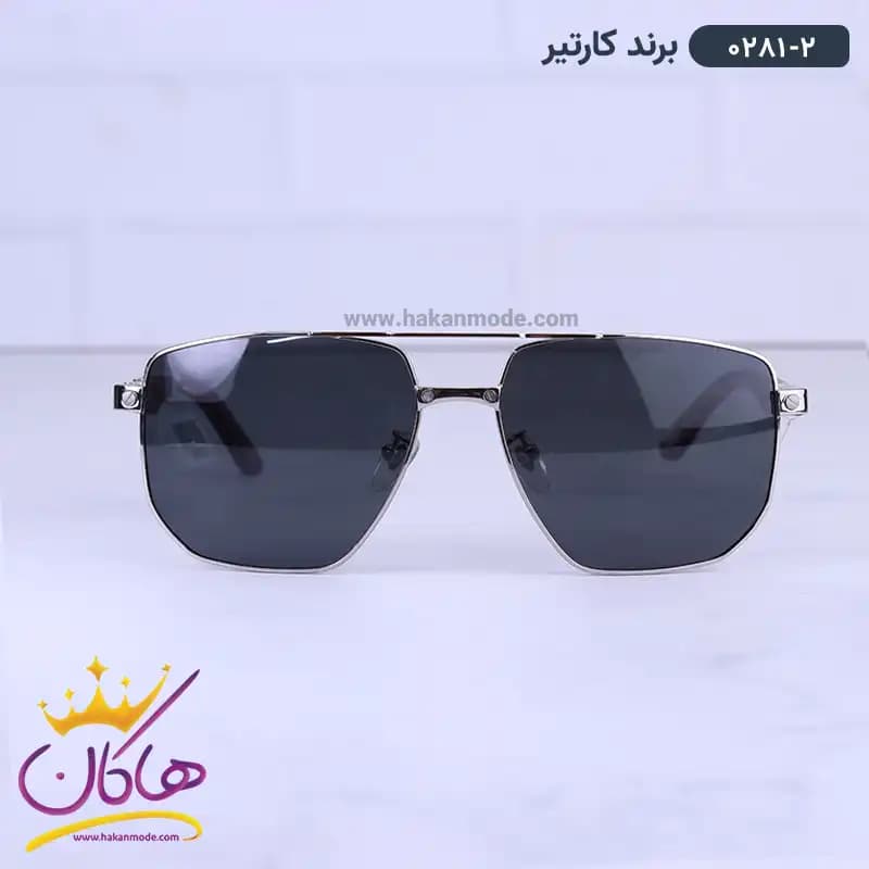عینک آفتابی مردانه کارتیر دسته چوبی 0281/2