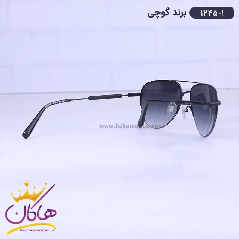 عینک آفتابی گوچی مردانه نیم فریم 1245/4 — تصویر ۳