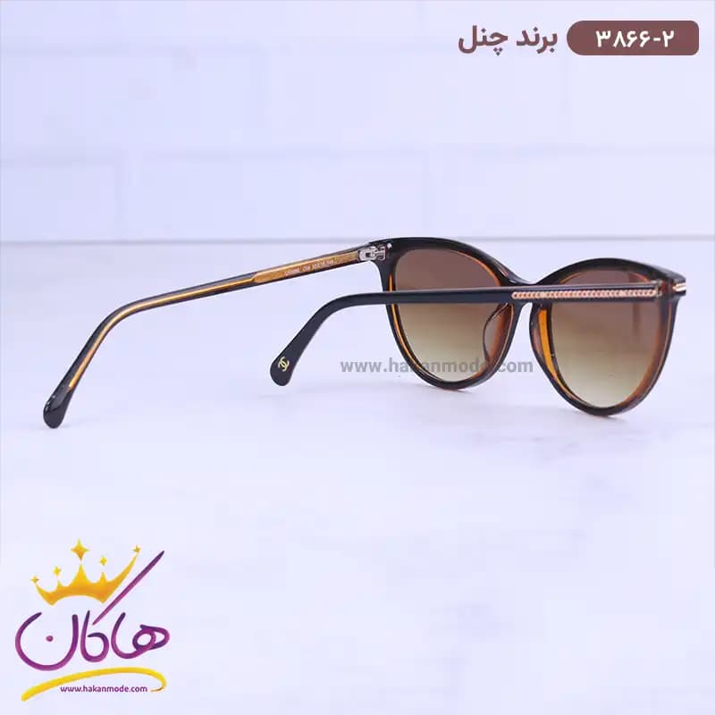 عینک آفتابی شنل زنانه استیت قهوه ای 3866/2 — تصویر ۳