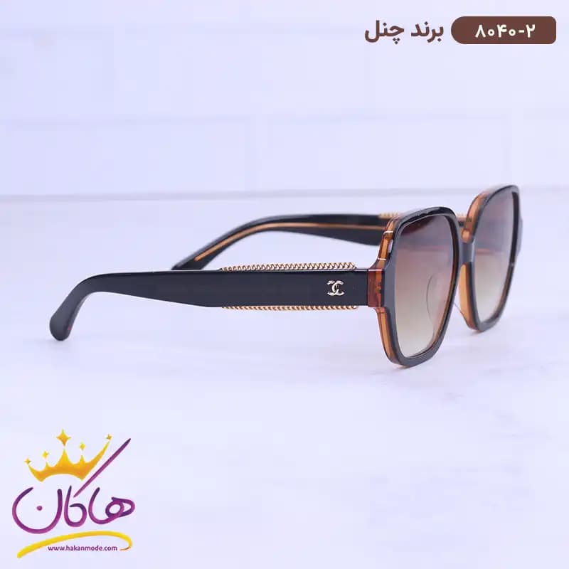 عینک آفتابی شنل زنانه استیت قهوه ای 8040/2 — تصویر ۴