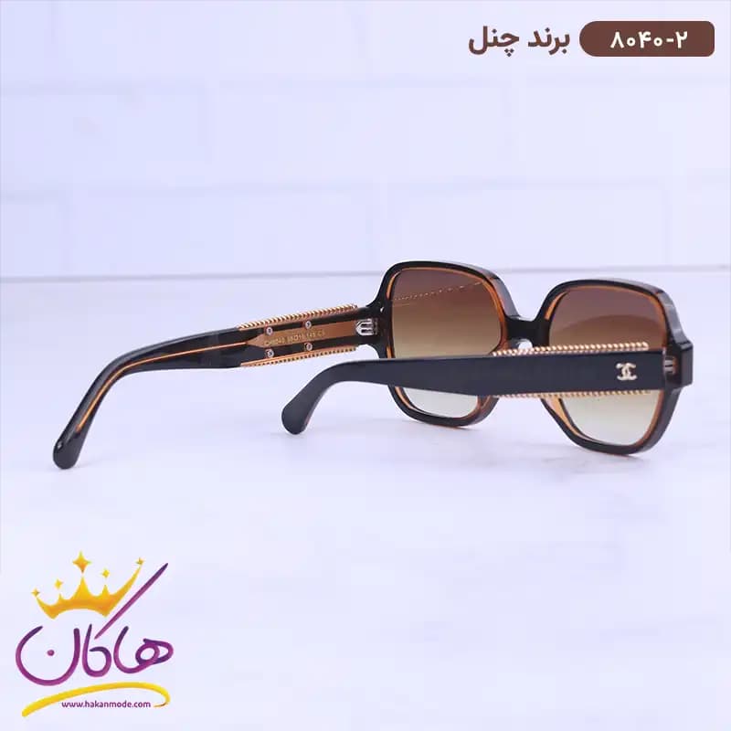 عینک آفتابی شنل زنانه استیت قهوه ای 8040/2 — تصویر ۳