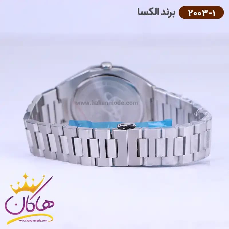 ساعت الکسا مردانه فلزی صفحه سورمه ای 2003/1 — تصویر ۳