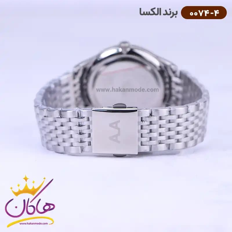 ساعت الکسا مردانه فلزی نقره ای 0074/4 — تصویر ۳