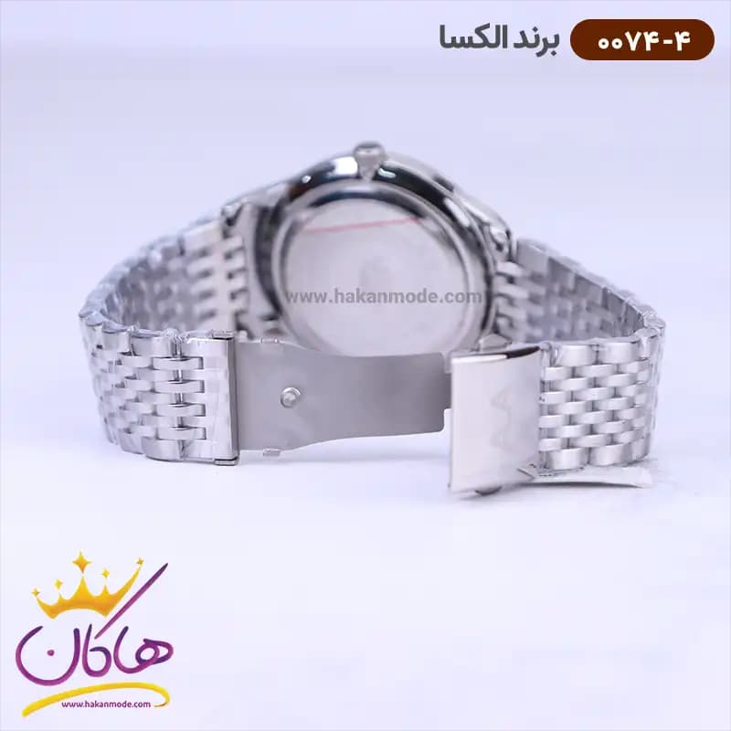 ساعت الکسا مردانه فلزی نقره ای 0074/4 — تصویر ۲