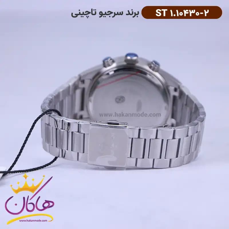 ساعت سرجیو تاچینی مردانه فلزی صفحه آبی کرنوگراف ST 1.10430/2 — تصویر ۳