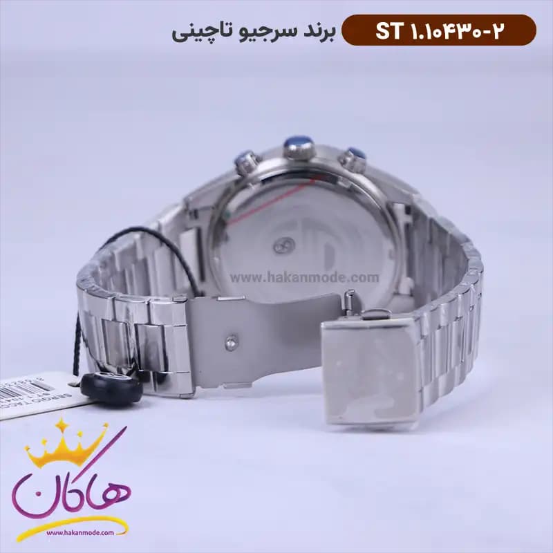 ساعت سرجیو تاچینی مردانه فلزی صفحه آبی کرنوگراف ST 1.10430/2 — تصویر ۲
