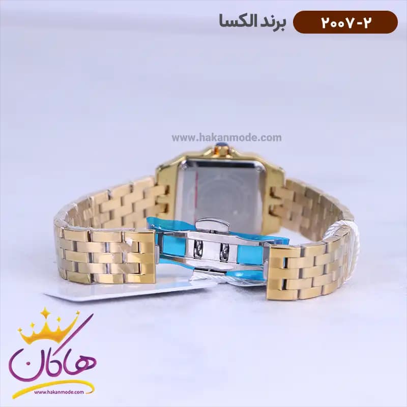 ساعت الکسا زنانه فلزی صفحه سبز 2007/2 — تصویر ۲
