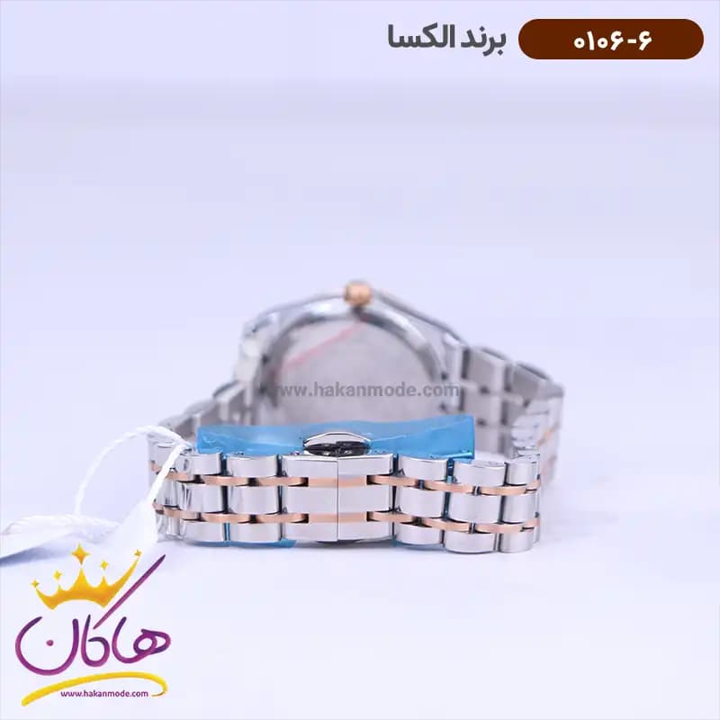 ساعت الکسا زنانه فلزی نقره ای رزگلد 0106/6 — تصویر ۲
