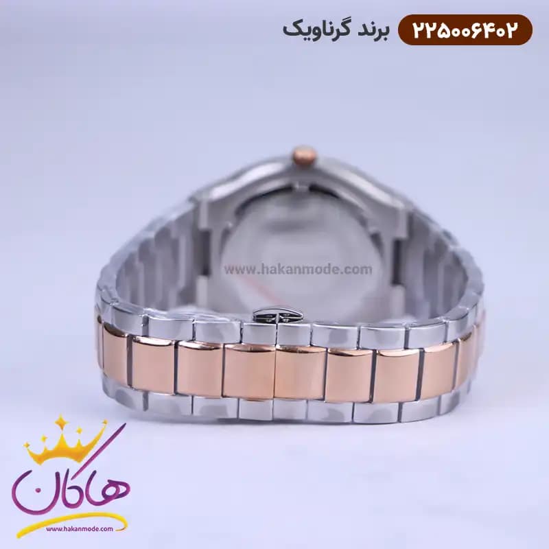 ساعت گرناویک ست فلزی صفحه مشکی 225006402-225006401 — تصویر ۴
