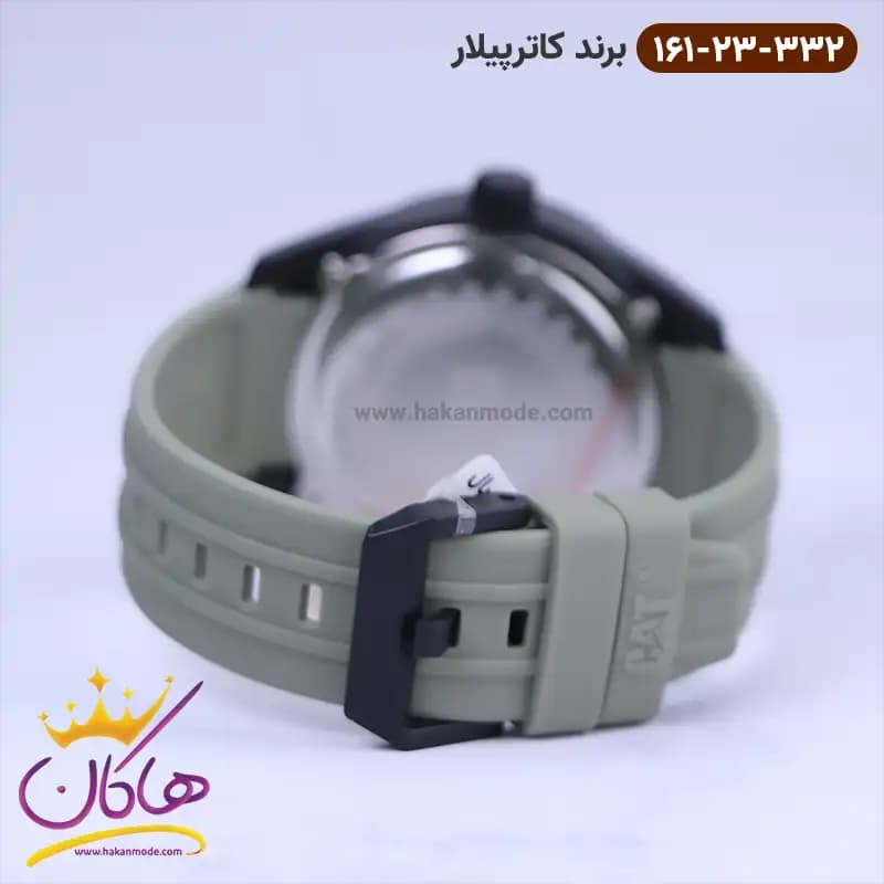 ساعت کاترپیلار مردانه بند رابر سبز LQ.161.23.332 — تصویر ۲