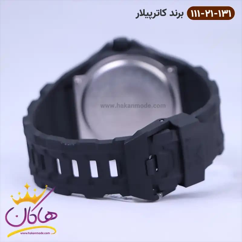 ساعت کاترپیلار مردانه بند رابر تمام مشکی LB.111.21.131 — تصویر ۲