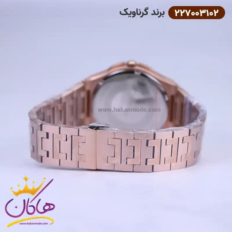 ساعت گرناویک مردانه فلزی تمام رزگلد 227003102 — تصویر ۲
