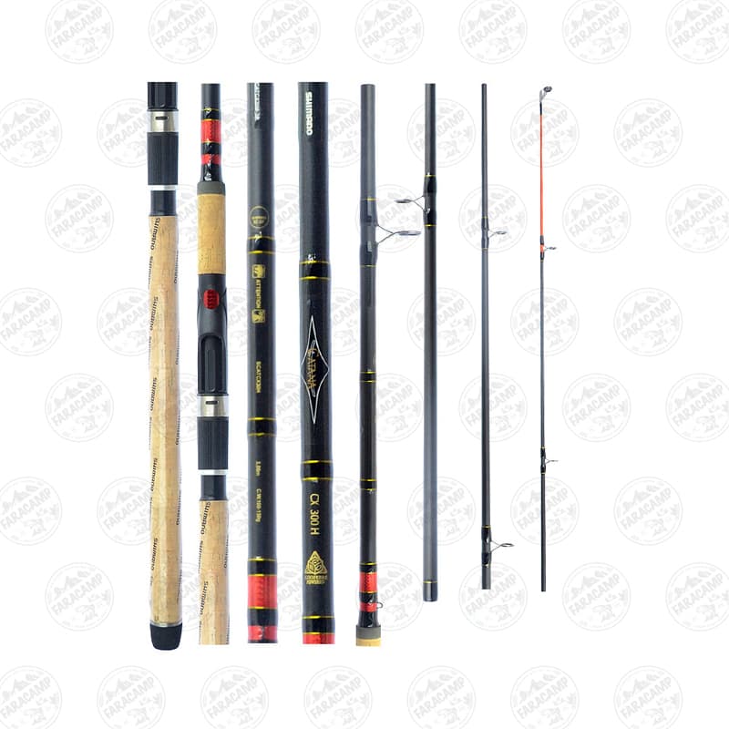 چوب ماهیگیری شیمانو فول کربن دو تکه اکشن ۱۰۰-۱۵۰ گرم ۲۱۰ سانتی متر SHIMANO CATANA