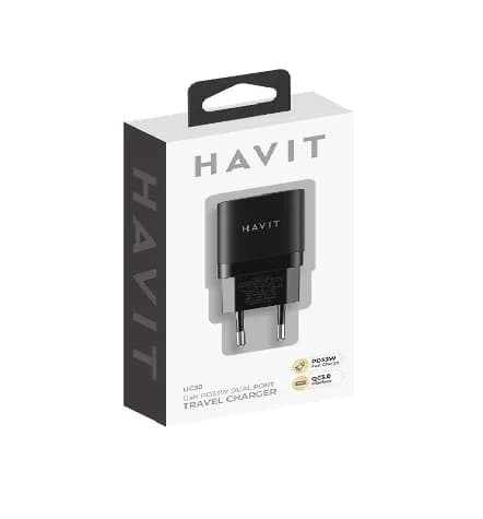 شارژر دیواری 3پورت HAVIT 30W