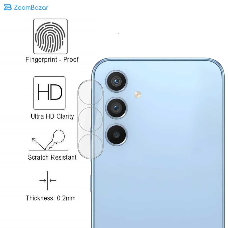 محافظ لنز دوربین اپیکوی مدل 3D-Clear مناسب برای گوشی موبایل سامسونگ Galaxy A14 — تصویر ۴