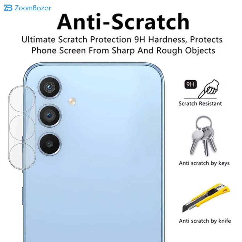 محافظ لنز دوربین اپیکوی مدل 3D-Clear مناسب برای گوشی موبایل سامسونگ Galaxy A14 — تصویر ۲