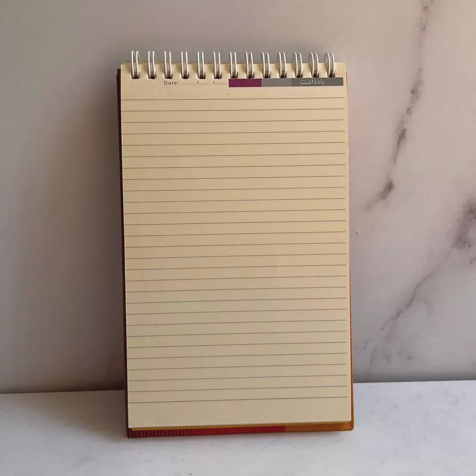 دفترچه یادداشت 100برگ برکه مدل خبرنگاری بزرگ کد 6110 — تصویر ۲