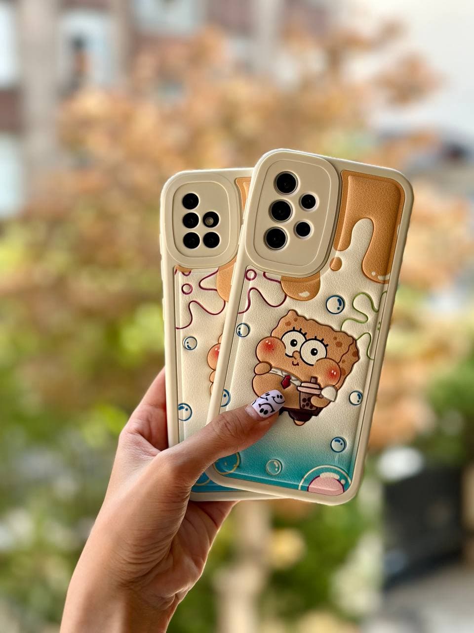قاب برجسته چرمی SpongeBob (آیفون سامسونگ شیائومی) — تصویر ۳