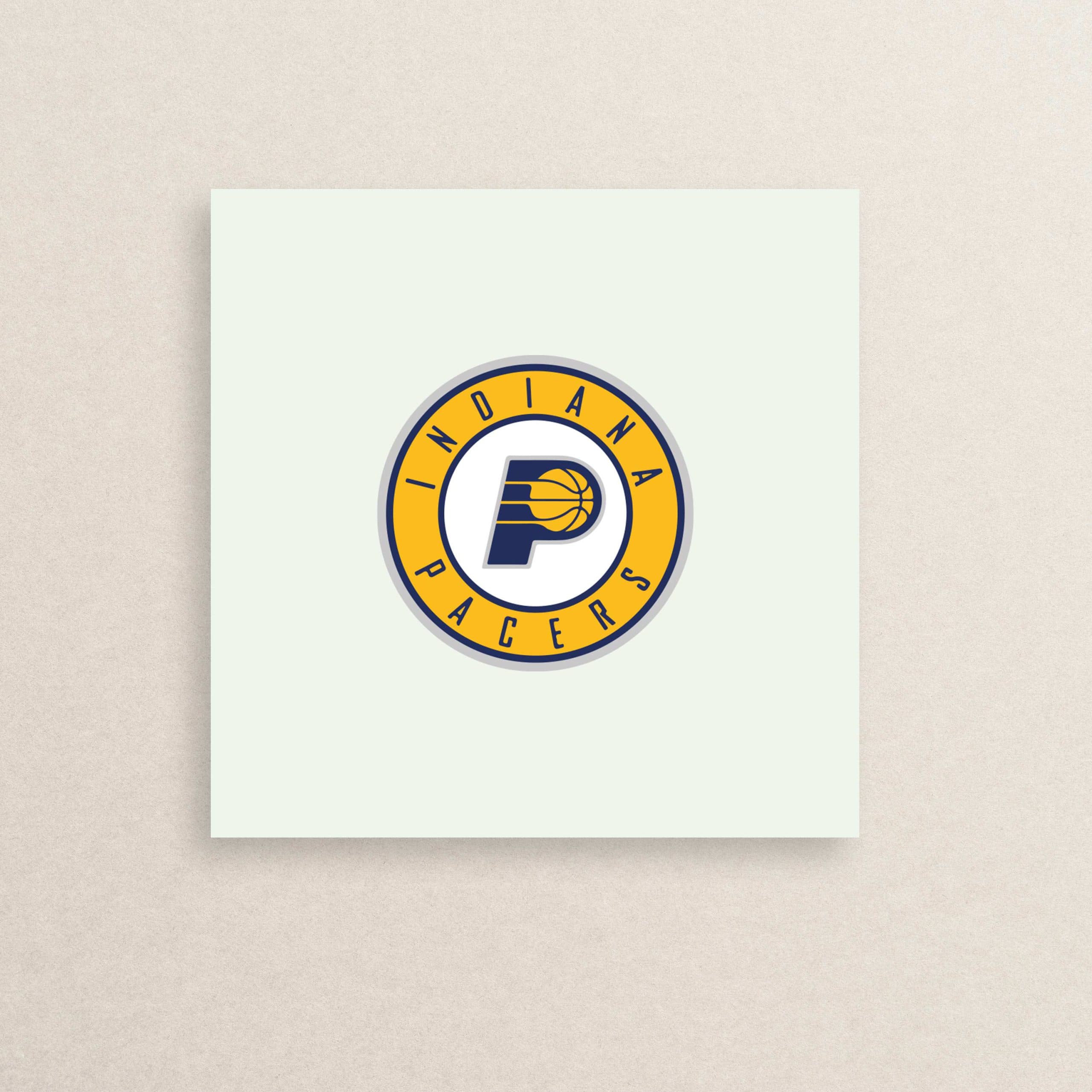 استیکر لوگوی تیم بسکتبال ایندیانا پیسرز 01 | 01 Indiana Pacers logo sticker