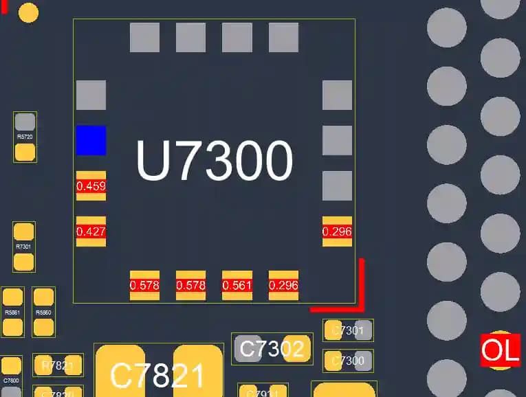 آی سی سنسور شتاب و ژیروسکوپ آیفون 12 پرومکس | (U7300)IC Accelerometer And Gyroscope Sensor iPhone 12 Pro Max(BMI282AA) — تصویر ۲