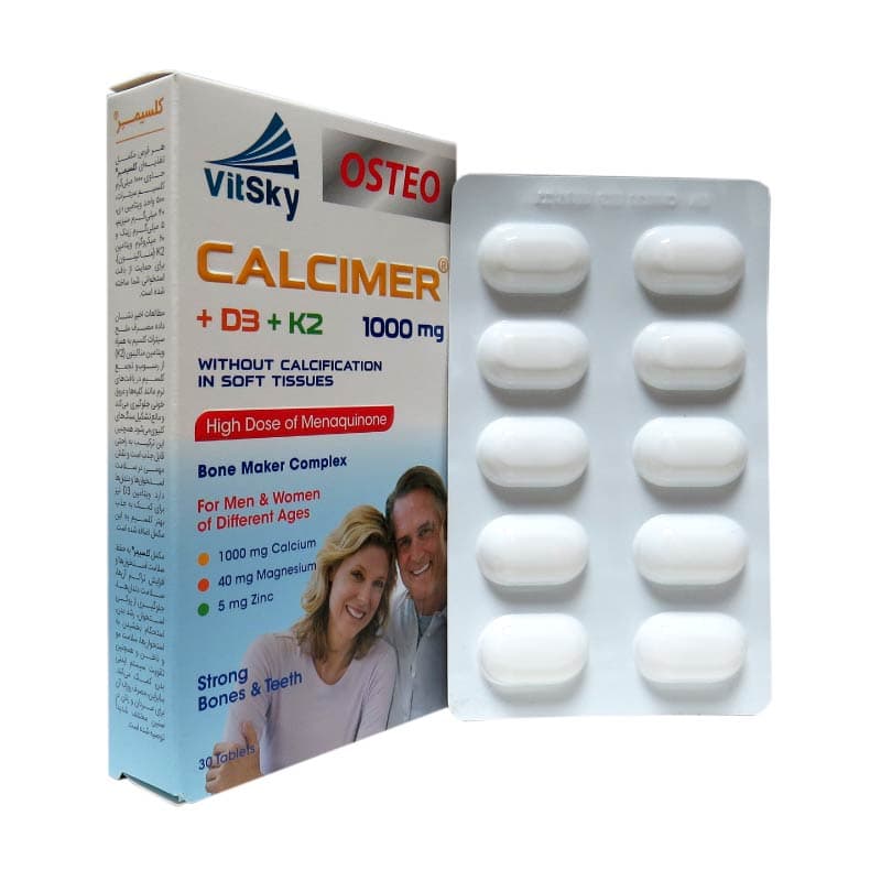 قرص کلسیمر ویت اسکای 30 عدد Vit Sky Calcimer 30 Tabs — تصویر ۲