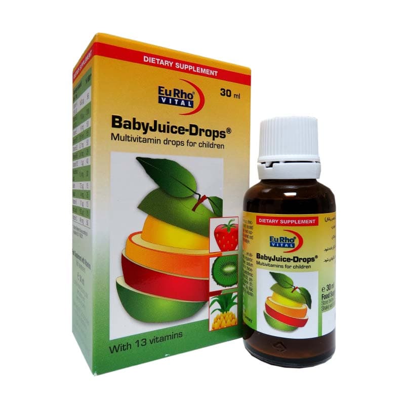 قطره بیبی جویس یوروویتال ۳۰ میلی لیتر EuRho Vital New Baby Juice Drops 30 ml — تصویر ۲