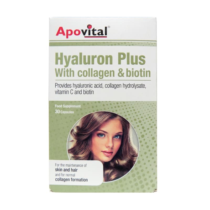کپسول هیالورون پلاس آپوویتال 30 عدد Apovital Hyaluron Plus 30 Capsules