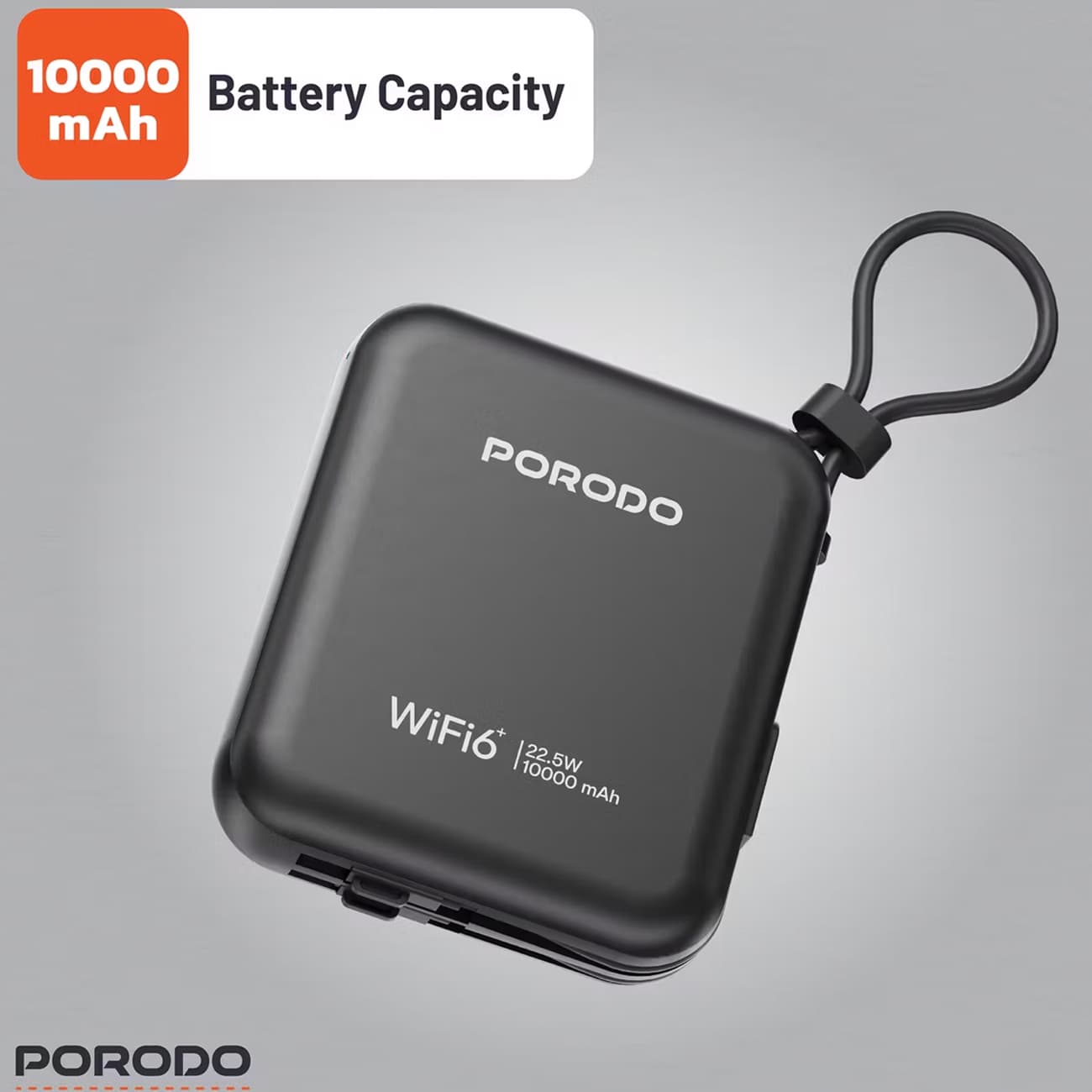 مودم همراه 4G LTE و پاوربانک 10000 میلیآمپرساعت پورودو مدل Porodo PD-PBFCH064-BK — تصویر ۷