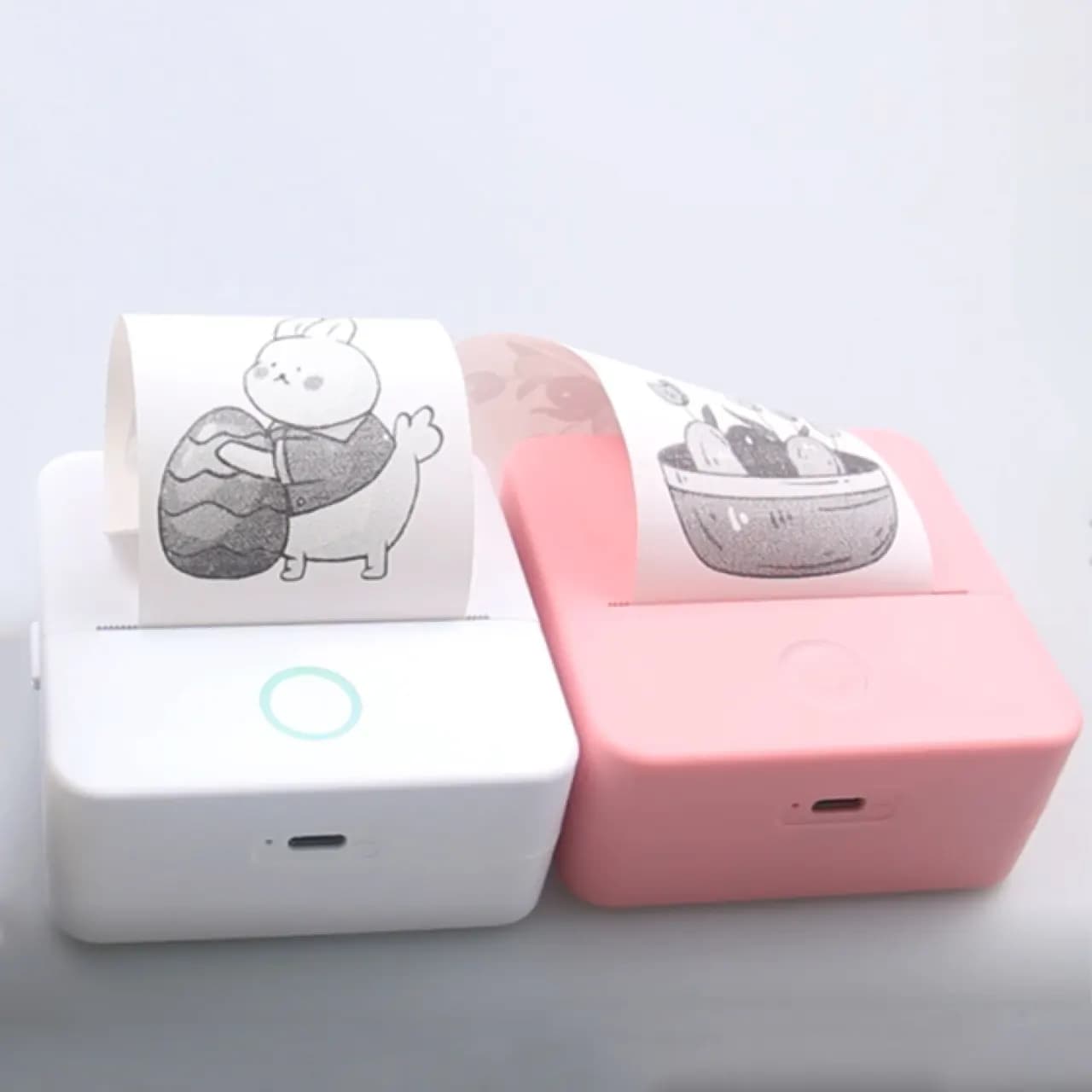 مینی پرینتر حرارتی قابل حمل مدل Tiny X6 به همراه شارژر و 20 عدد رول — تصویر ۲