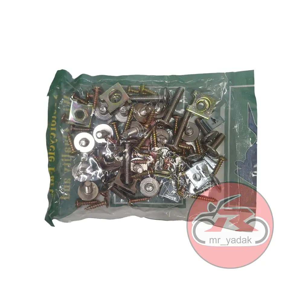 پیچ ومهره کامل فلاپ موتورسیکلت بیکلاچ ویو