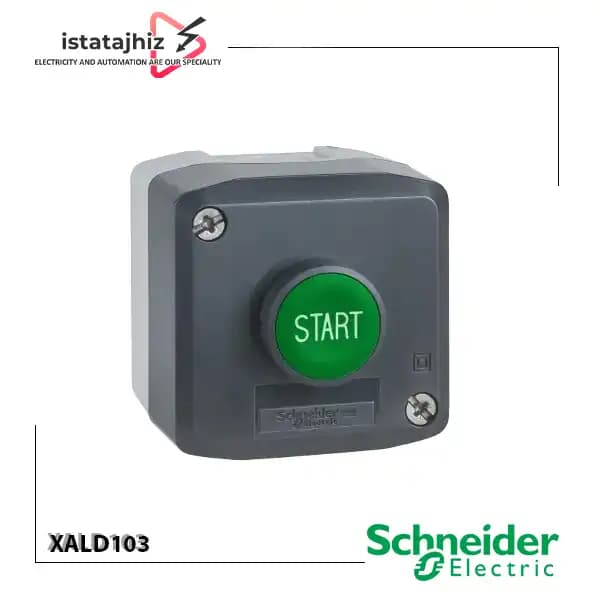 جعبه شستی استارت اشنایدر XALD103