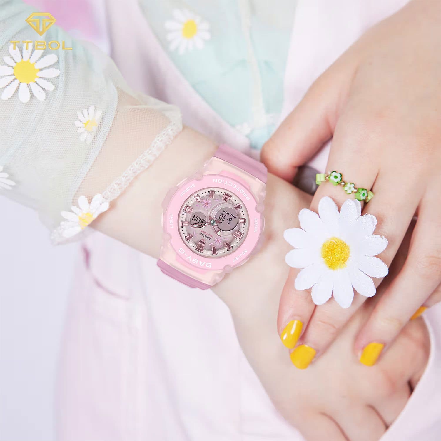 ساعت مچی زنانه کاسیو بی بی جی CASIO BABY-G BGA-270FL-4A — تصویر ۲