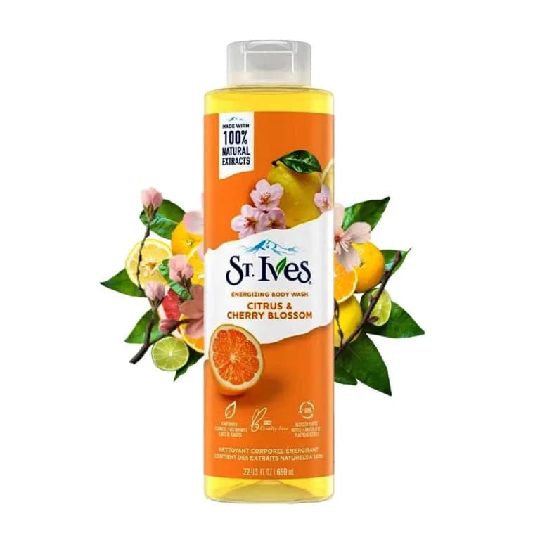 شامپو بدن مرکبات و شکوفه گیلاس سینت ایوز St. Ives — تصویر ۳