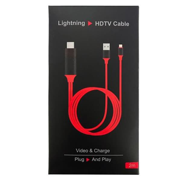 کابل تبدیل لایتنینگ به HDMI HDTV طول 2 متر — تصویر ۲
