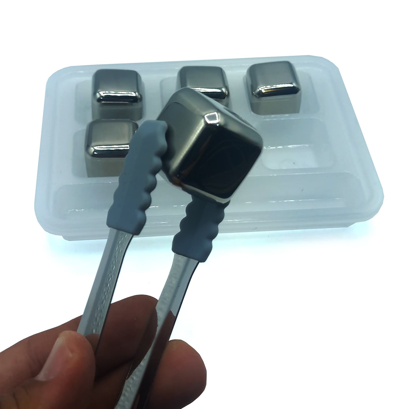 یخ فلزی مکعبی استیل مجموعه 6 عددی کد a310002 — تصویر ۴