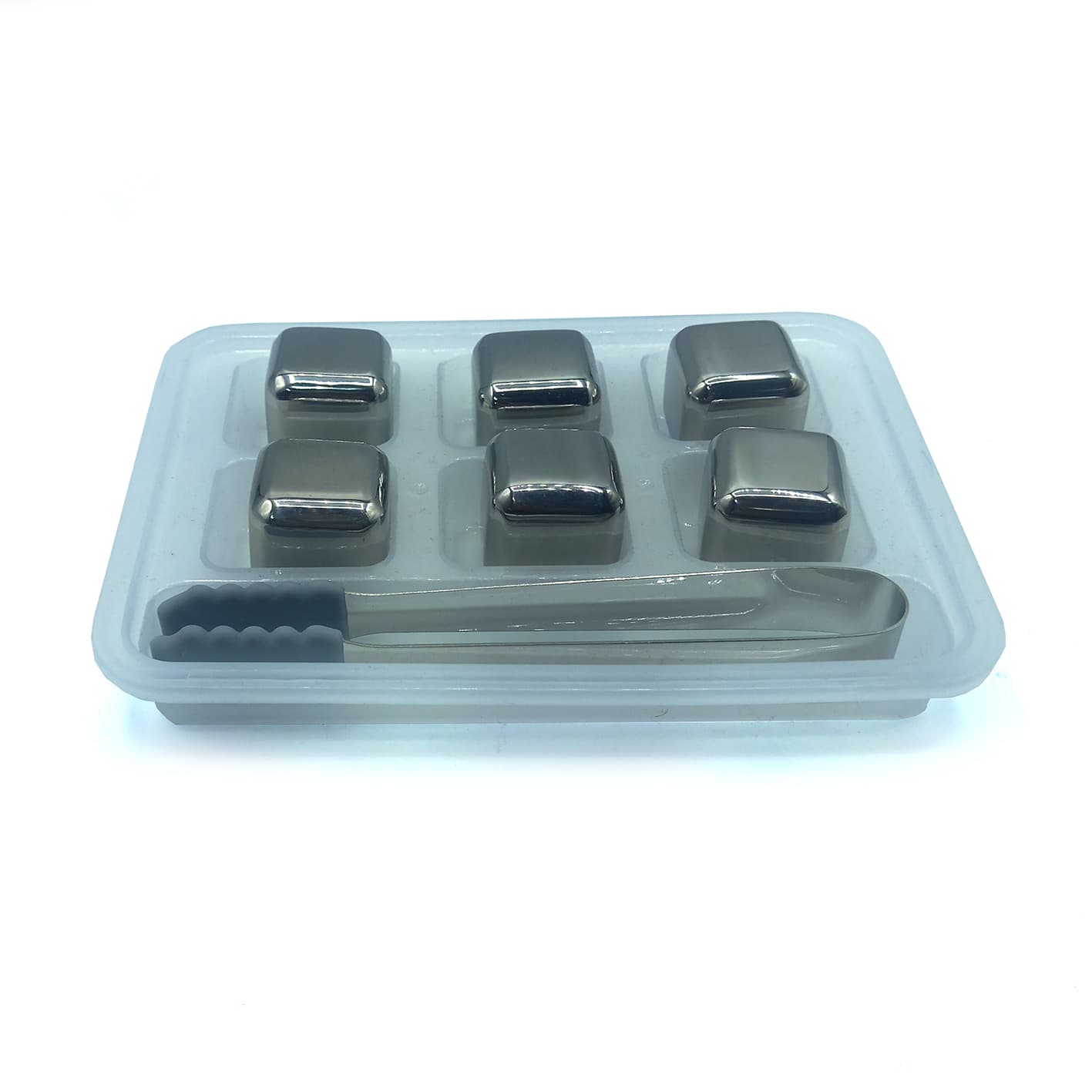 یخ فلزی مکعبی استیل مجموعه 6 عددی کد a310002