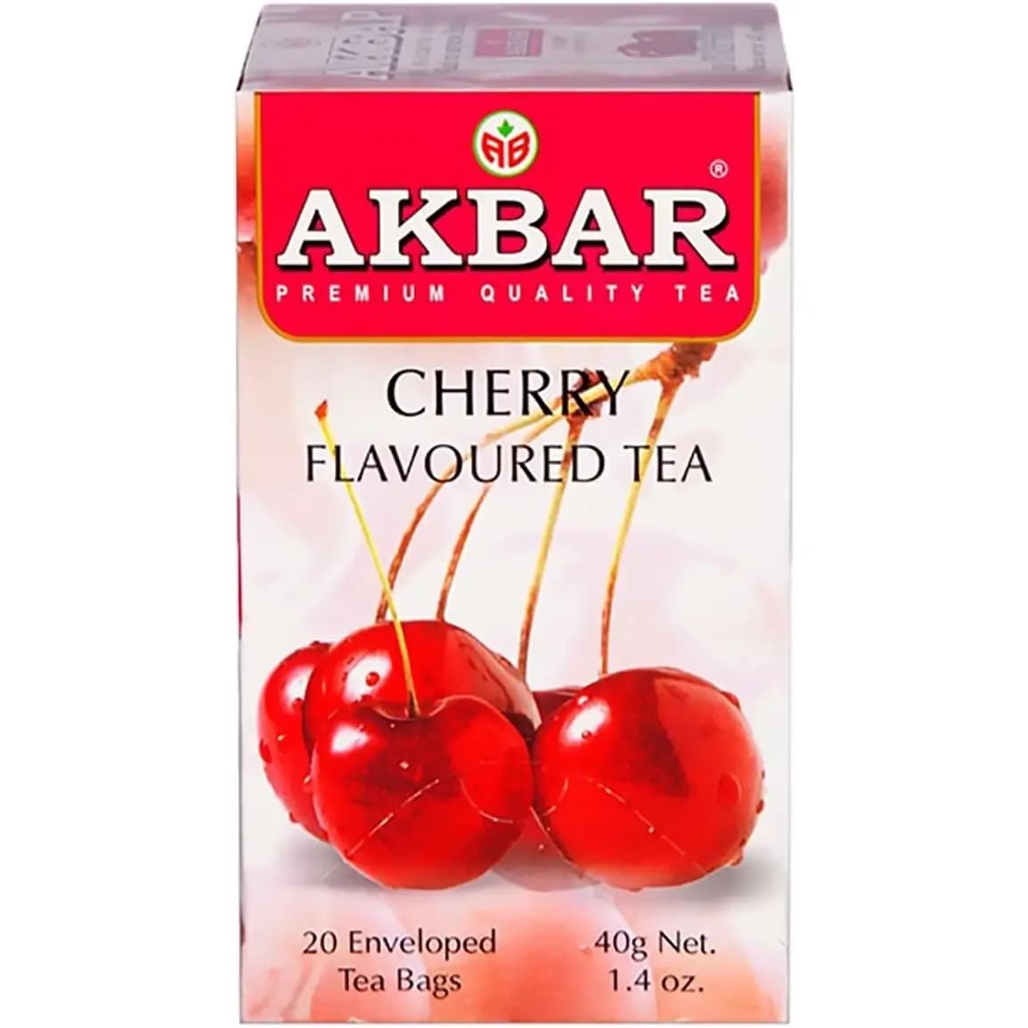 دمنوش اکبر با طعم گیلاس – 20 عددی Akbar Cherry Flavored Tea