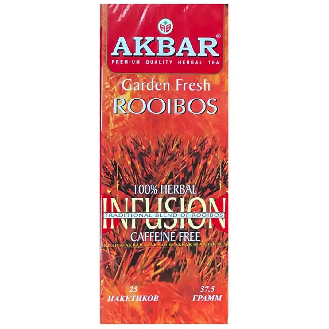 دمنوش چای رویبوس اکبر 25 عددی Akbar Rooibos Herbal Tea