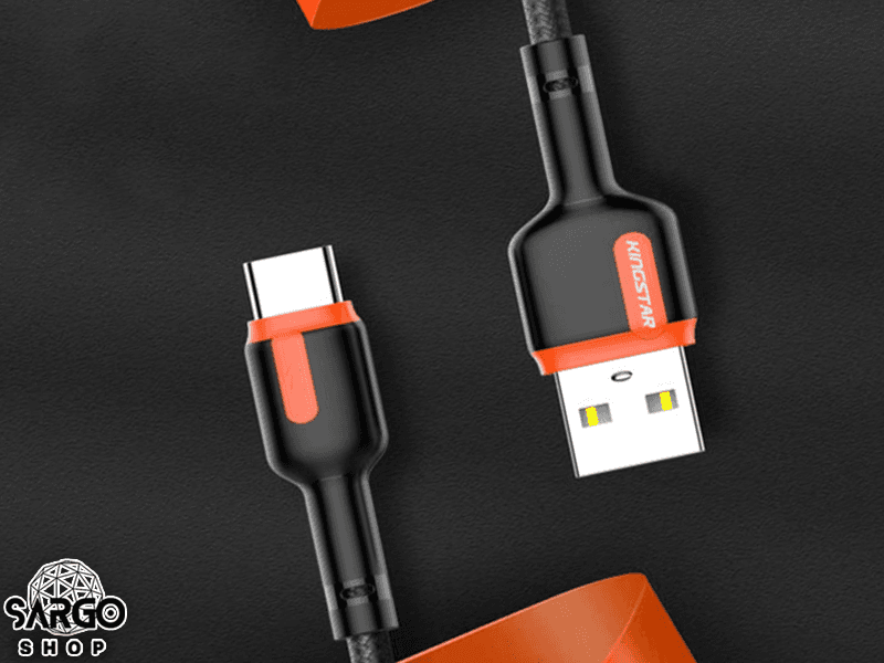کابل تبدیل USB به USB-C کینگ استار مدل K32 C طول 1 متر — تصویر ۲