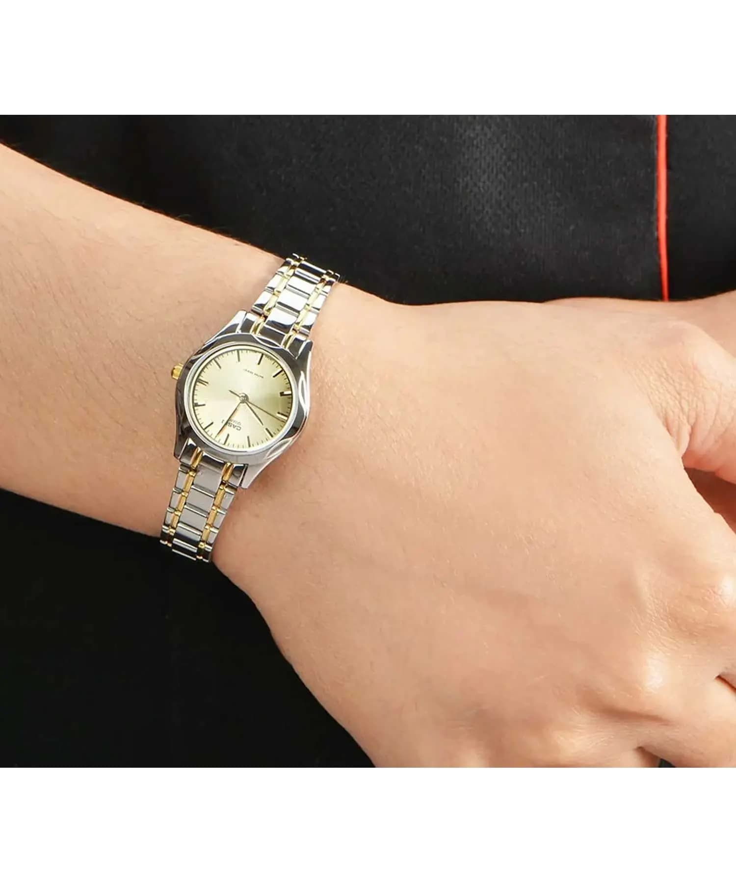 ساعت مچی زنانه اصل کاسیو (casio) زیرمجموعه استاندارد مدل LTP-1275SG-9ADF — تصویر ۴