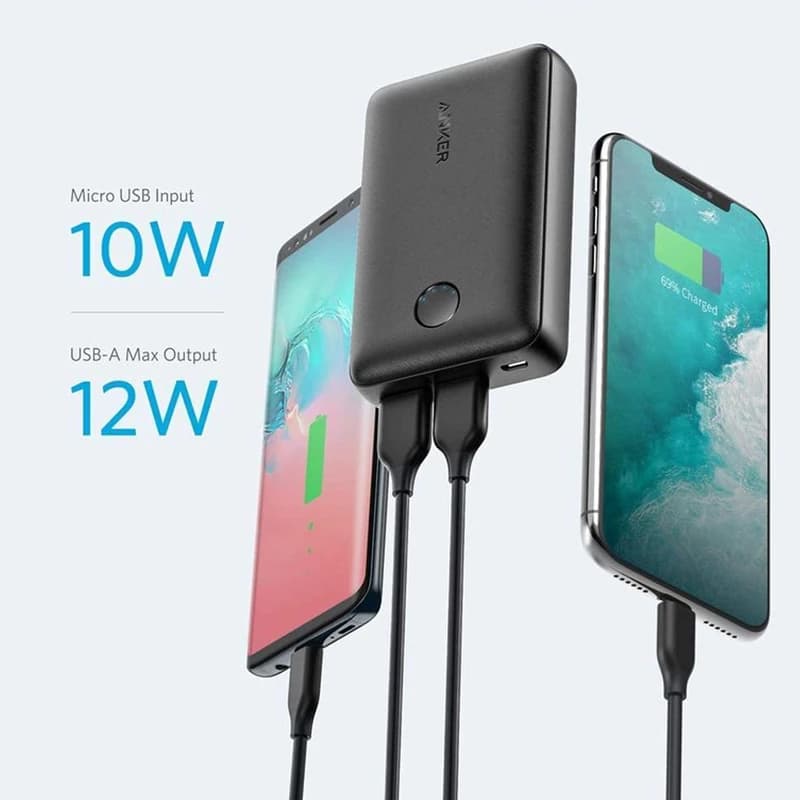 پاوربانک 10000 میلی آمپر انکر مدل Anker PowerCore Select 10000 Black A1223H31 — تصویر ۳